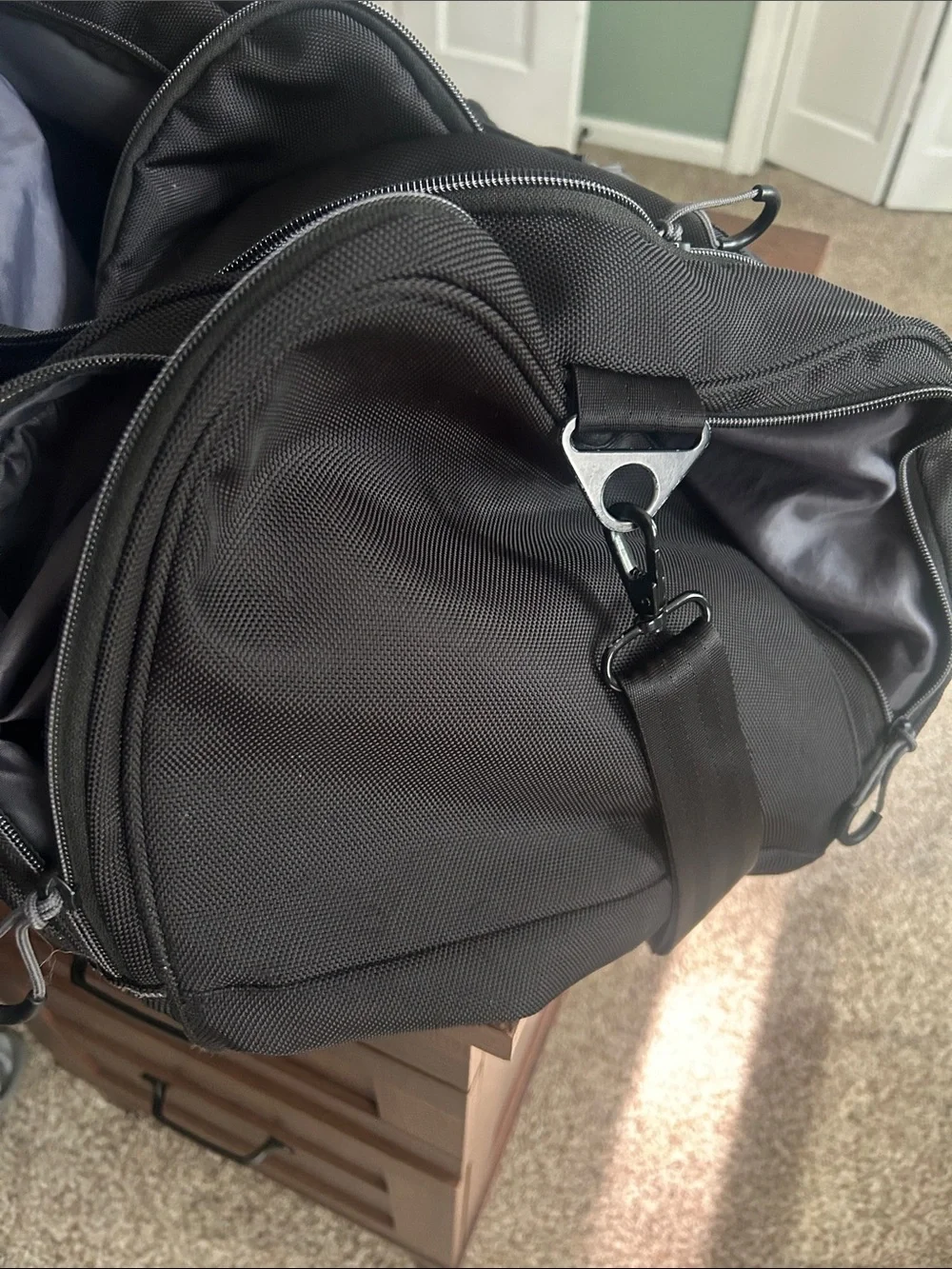 Titleist Black Duffel Bag with Red Accent barely used